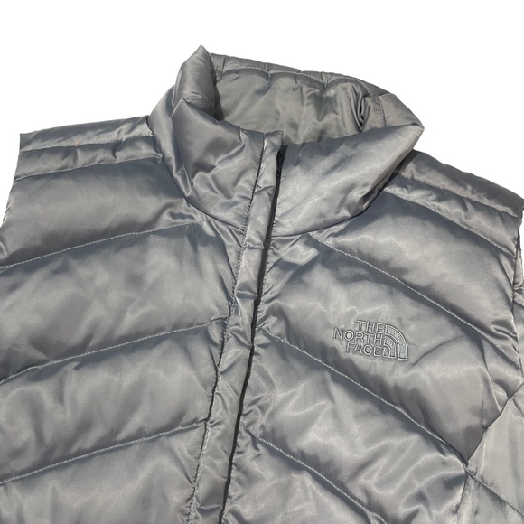 The North Face Jackets & Blazers - The North Face Medium Gray Vest Puffy 550 Poly Fill